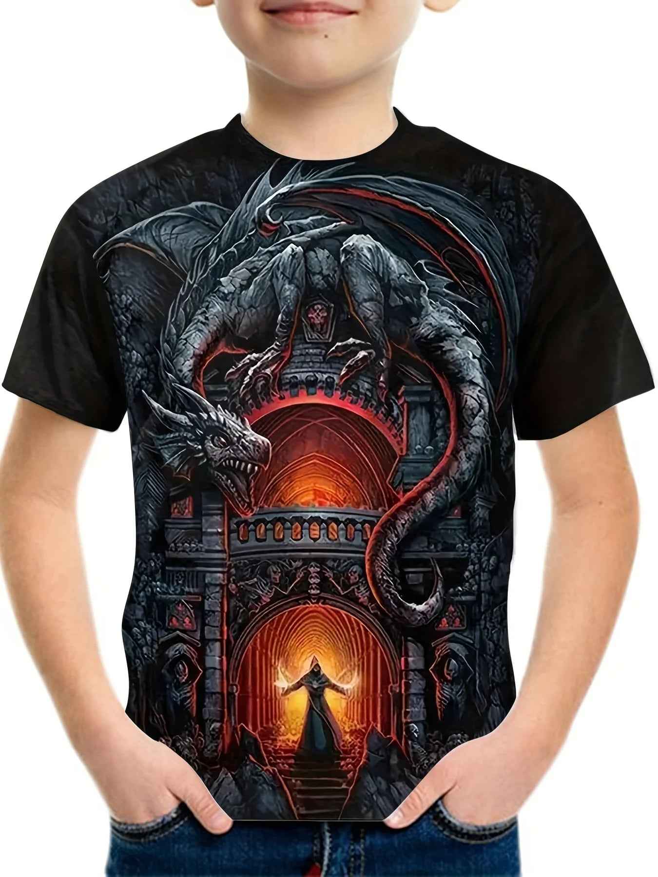 🦖Bold 3D Dino Tee – For Little Boys with Big Roars! - ThiGui