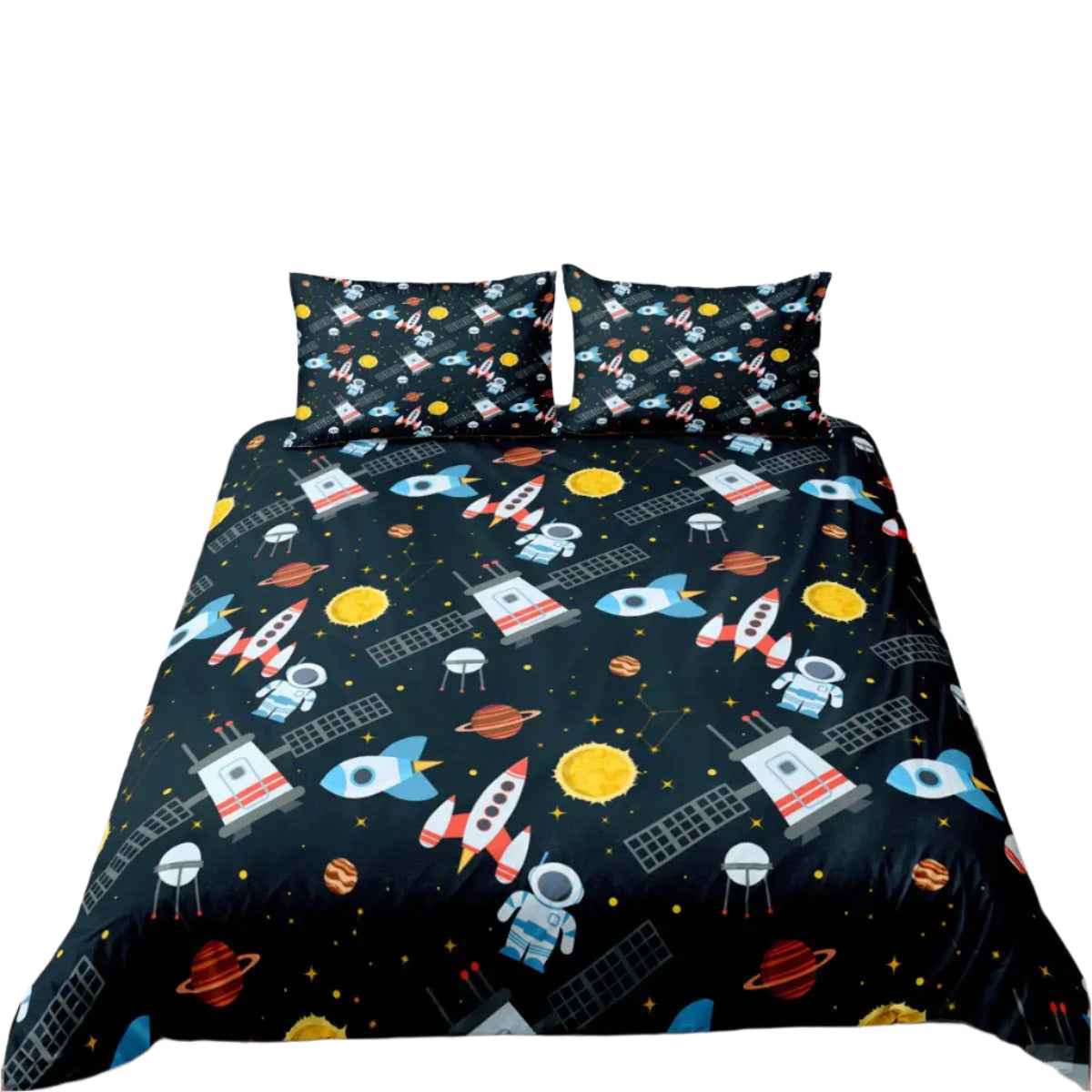 🚀Up, Up, and Asleep! Adorable Astronaut Bedding Set for Little Space Explorers - ThiGui