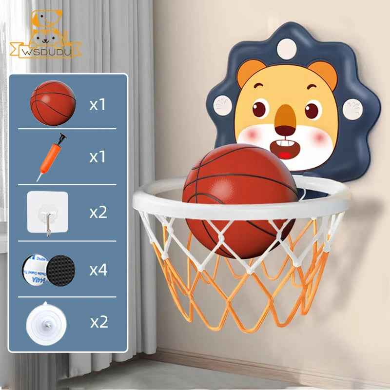 🏀 Stick & Dunk Basketball Set – Indoor Hoop Fun Without the Screws! 🧒💥 - ThiGui