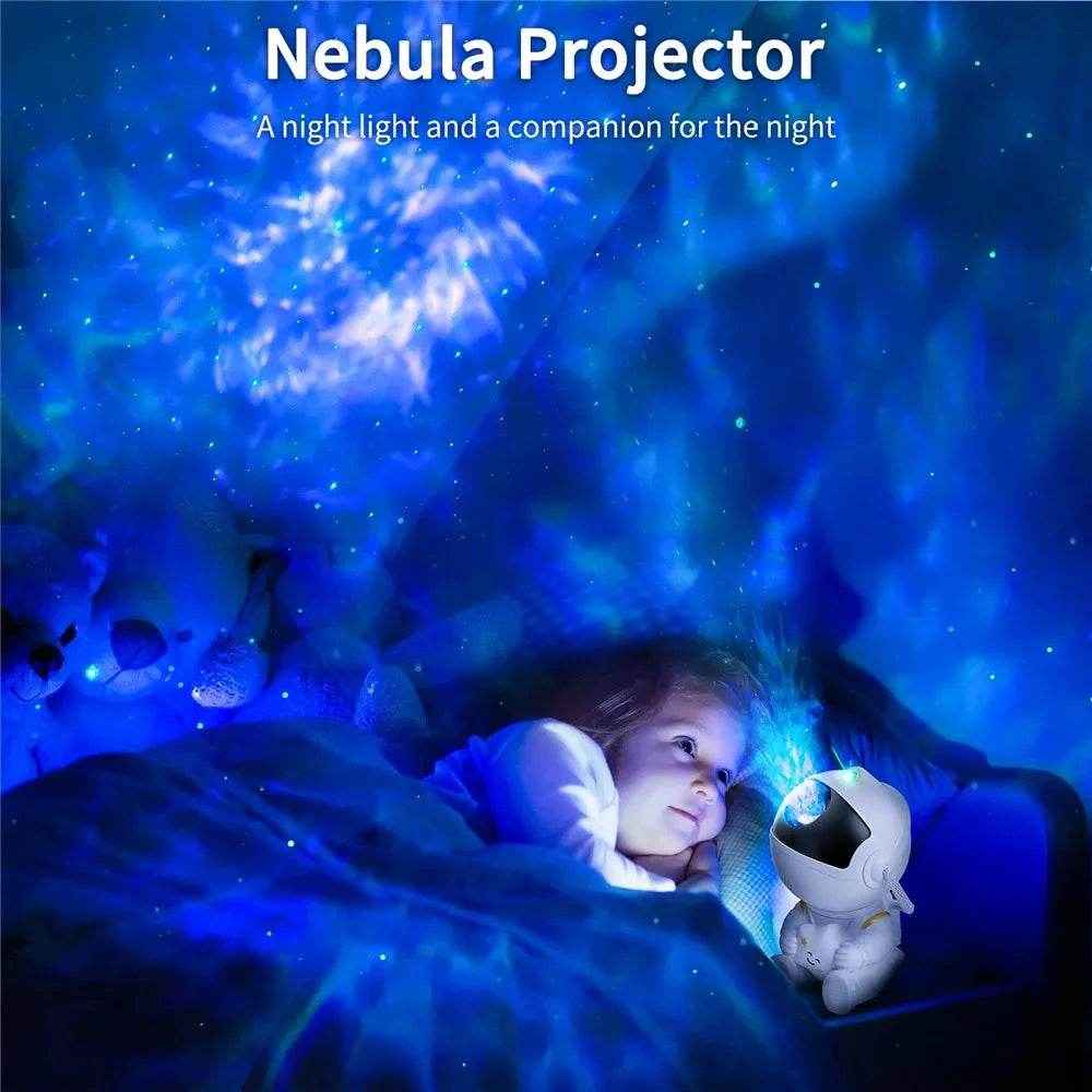 🚀Astronaut Galaxy Night Light Projector for Boys Who Love Stars Rockets and Sleepy Magic - ThiGui