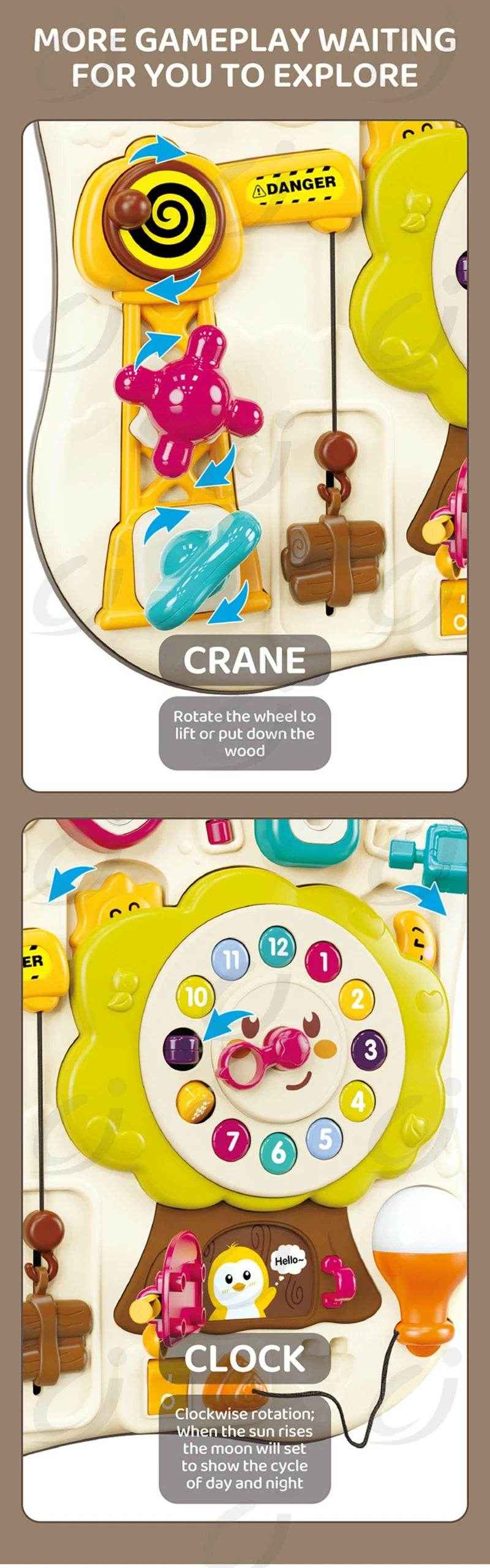 🧠 Montessori Magic on the Go ✨ Lights, Music & Switches for Curious Little Hands! - ThiGui