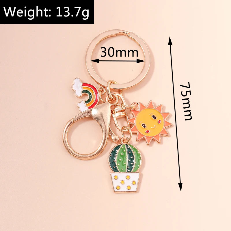 🐝 Bee & Bloom Keychain – A Whimsical Touch for Bags, Keys & Big Smiles 🌸 - ThiGui