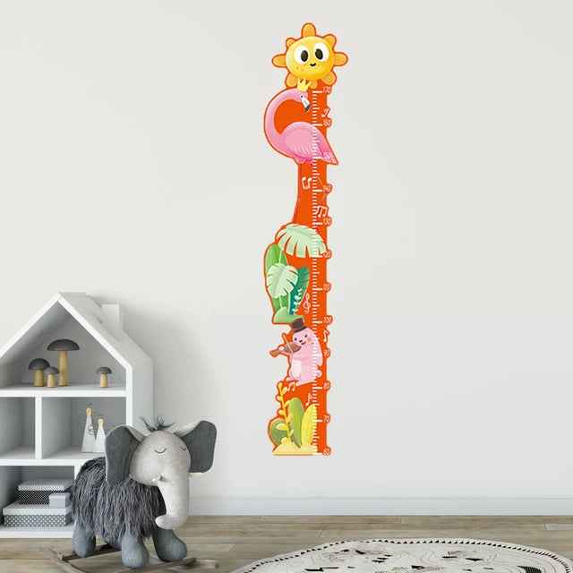 Watch Me Grow! Cute Animal Height Chart Wall Sticker for Boys’ Rooms - ThiGui