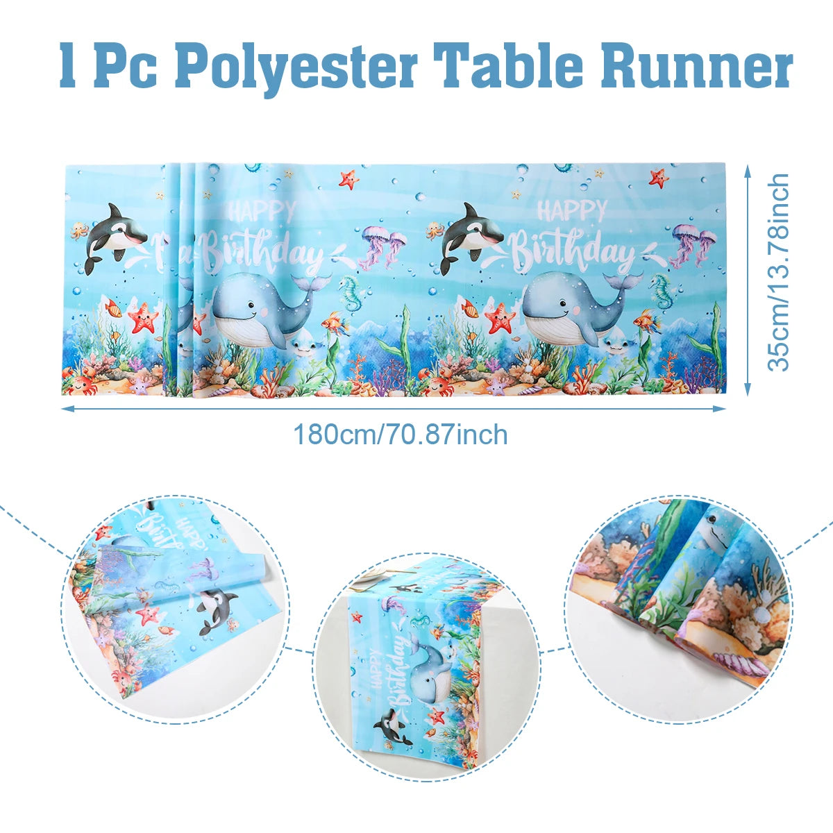 🐙🌊 Under the Sea Party Tableware – Ocean Fun for First Birthdays & Baby Showers! 🎂🐢 - ThiGui