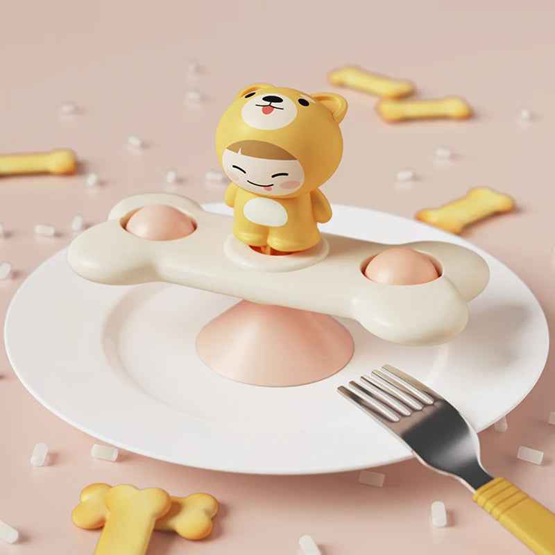 🌀 Stick, Spin & Smile – Suction Spinner Toy for Busy Little Hands! 🌈👶 - ThiGui