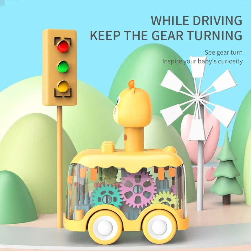 🚗🧩 Press & Go Gear Cars – Fun-Powered Motion with Animal Puzzle Magic! 🦁💨 - ThiGui
