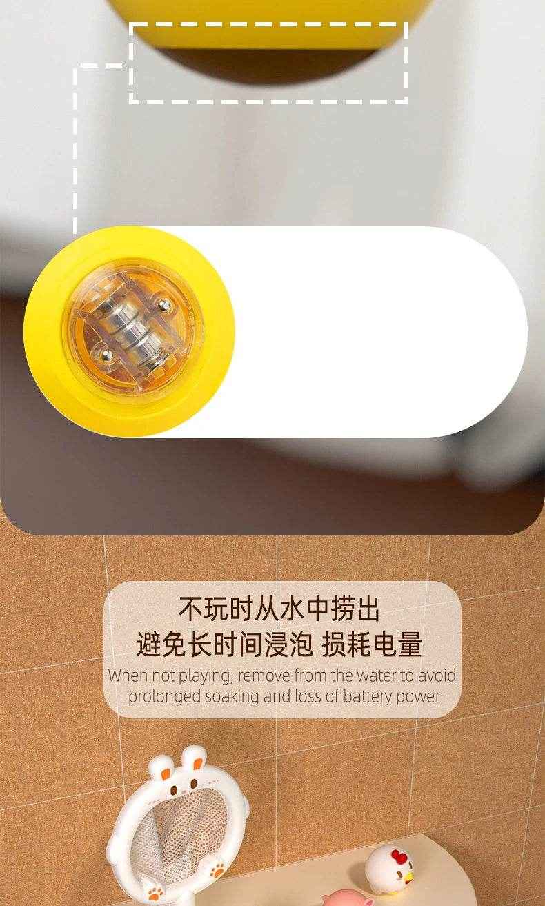 🐳LED Light Up Toys Baby Cute Animals Bath Toy Swimming Water Soft Rubber Float Induction Luminous Duck for Kids Play Funny Gifts - ThiGui