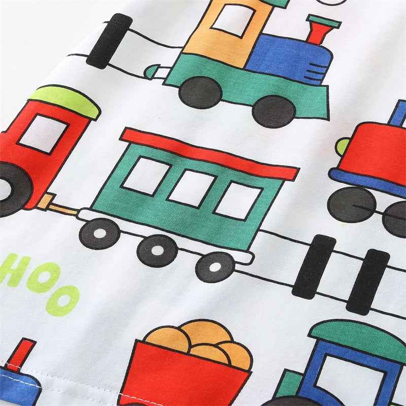 🦕 Cool & Comfy! Cartoon Cotton Tees for Your Little Explorer (2–7Y) 👕✨ - ThiGui