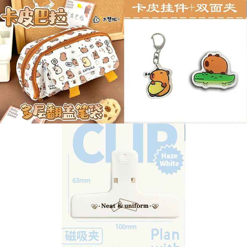 🎨Capy-Cool Pencil Pouch – Big, Fun & Organised with Adorable Capybara Style - ThiGui