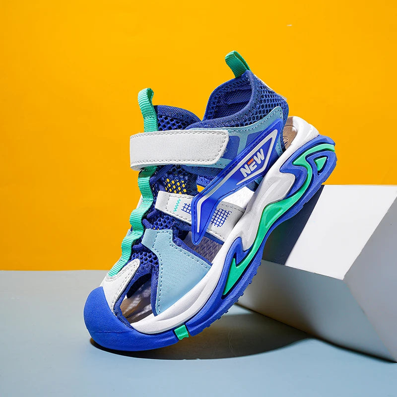 1.1 👟🌊 All-Terrain Adventure Sandals for Boys – Beach to Playground Ready! 🏖️🚀 - ThiGui