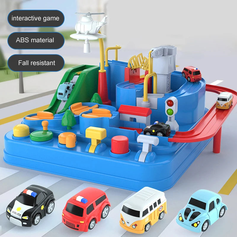 🚀🚗 Adventure Track Playset – Action-Packed Fun for Curious Kids! 🐒🛤️ - ThiGui