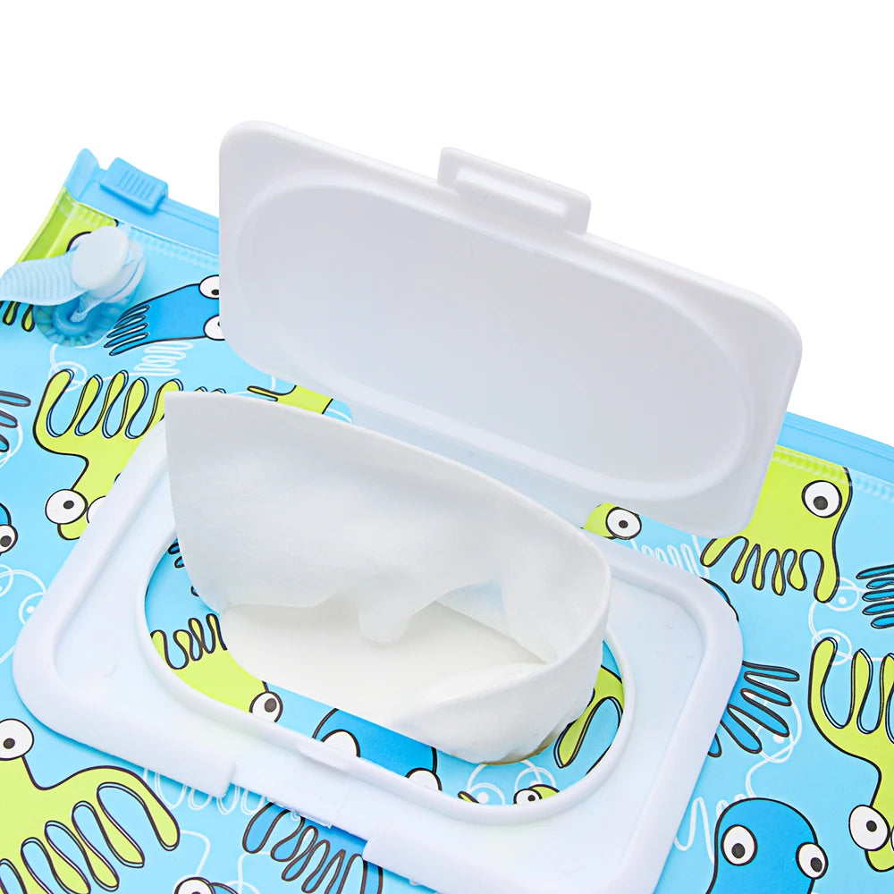 🧷 Smart Wet Wipes Bag – Snap, Strap & Go! Perfect for Mum Life on the Move! 💖🍼 - ThiGui