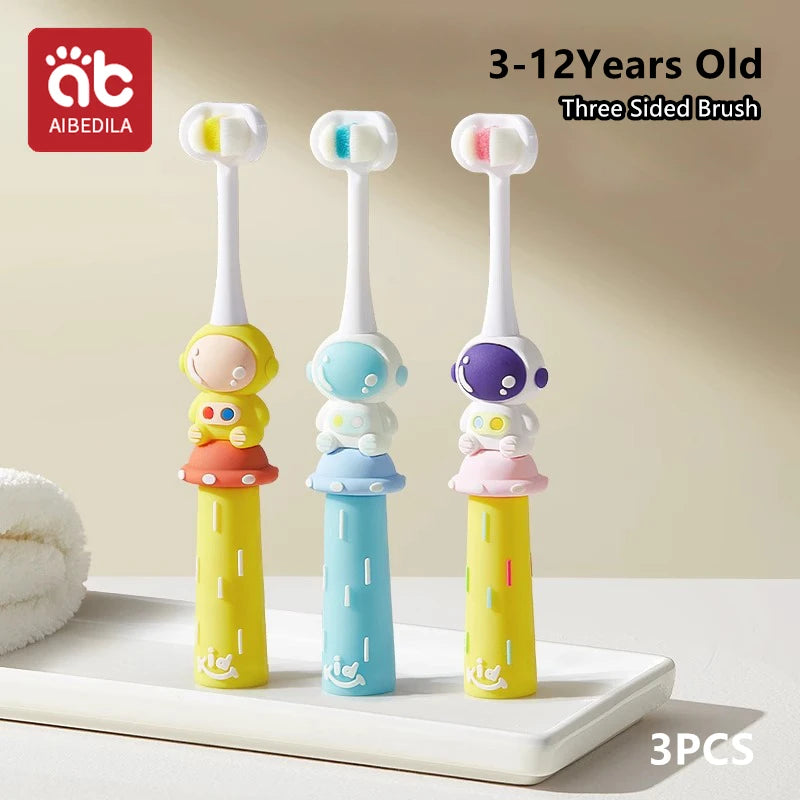 🪥🚀 Cartoon Astronaut Kids Toothbrush – Gentle Bristles, Galactic Fun! 🌙👦 - ThiGui