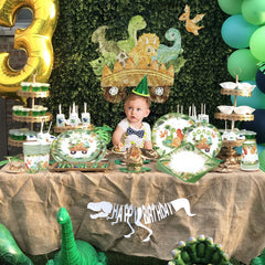 🦖 Roarsome Dino Tableware Set – Make His Birthday Wild & Easy! 🎉🍽️ - ThiGui