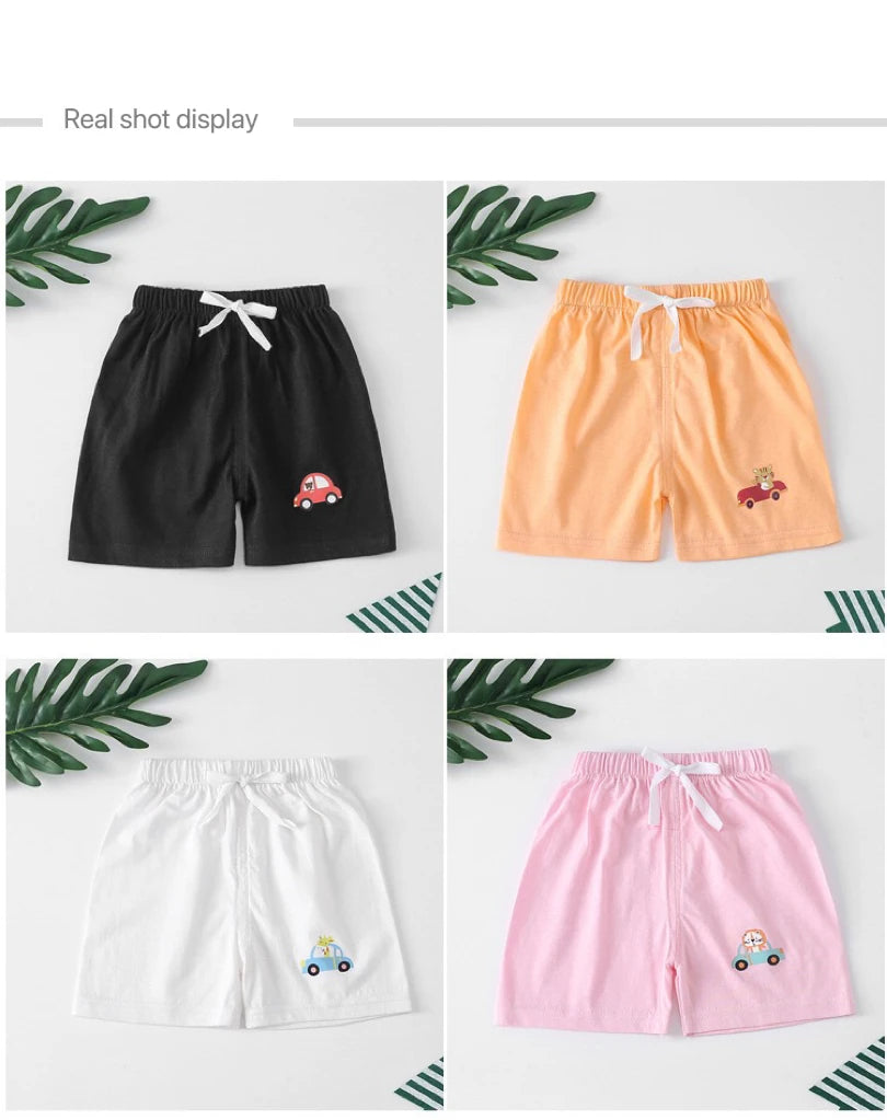 ☀️ Pure Cotton Summer Shorts – Comfy Coolness for Active Boys! 🩳🌈 - ThiGui
