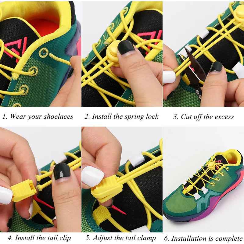 👟Magic No-Tie Elastic Laces – Quick, Comfy, and Fuss-Free for Active Boys! - ThiGui