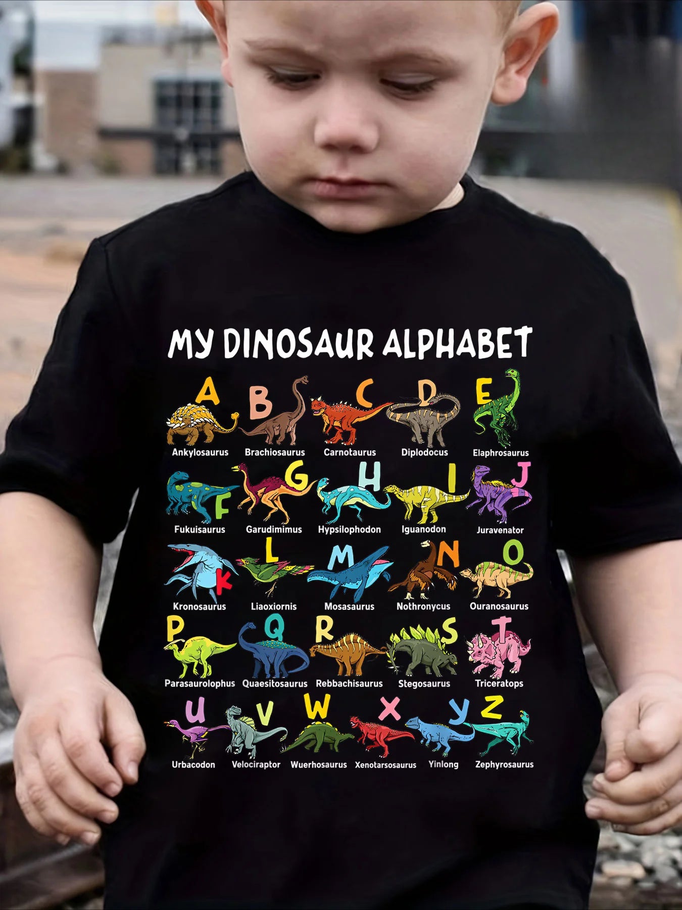 🦖 Cool Dino Vibes! Boys’ Lightweight Cartoon Dinosaur Tee (Ages 3–9) 🧢 - ThiGui