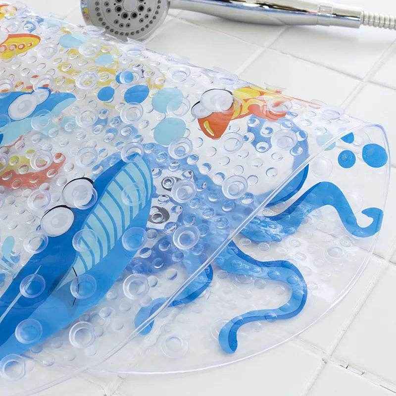 🐾 Safe, Sweet & Splash-Ready – Cartoon Suction Bath Mat for Kids Who Love Bathtime Fun! - ThiGui