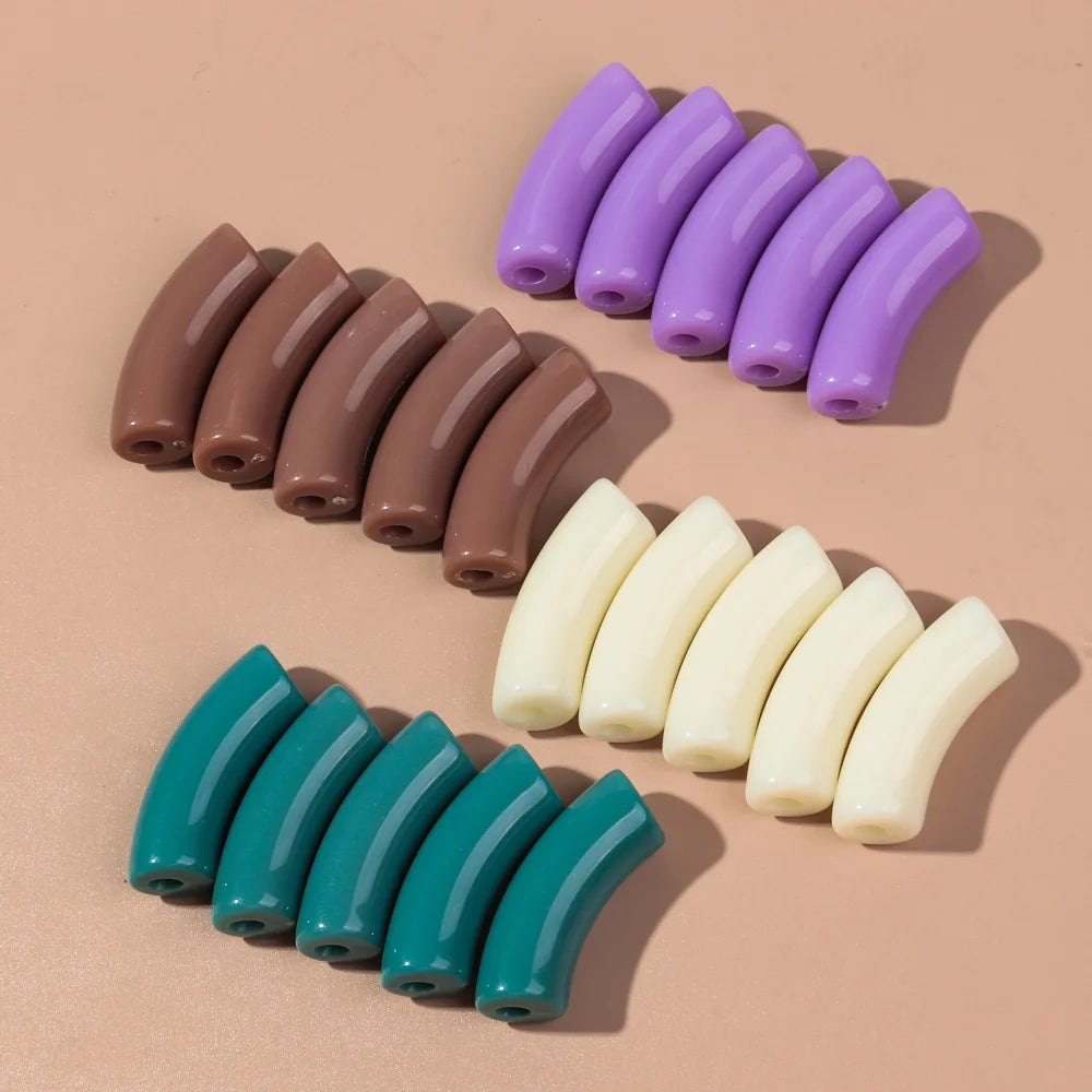 🌈 Lot de 20 Perles Tubes Arc-en-ciel – Idéal pour Créer des Bijoux Colorés et Fun ! 💫🧵 - ThiGui