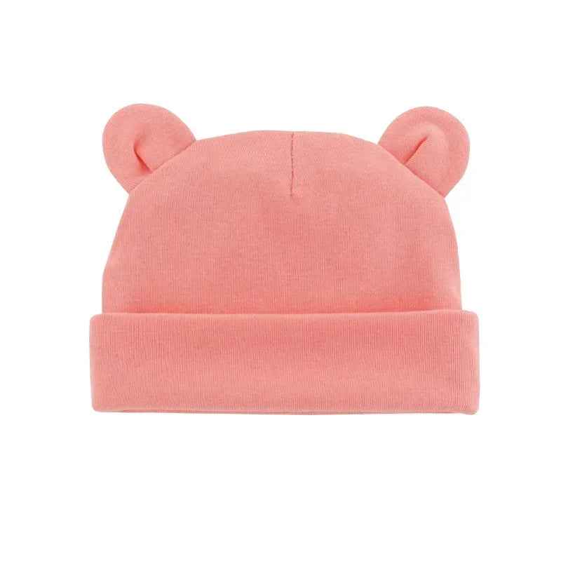 🧸 Soft Baby Cotton Hat with Ears – Cuteness & Warmth in One! ❄️👶 - ThiGui