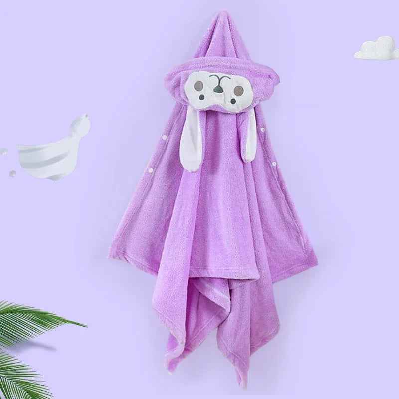 🛁⚡ Snuggly Hooded Bathrobe – Soft, Fast-Drying & Super Cute! - ThiGui