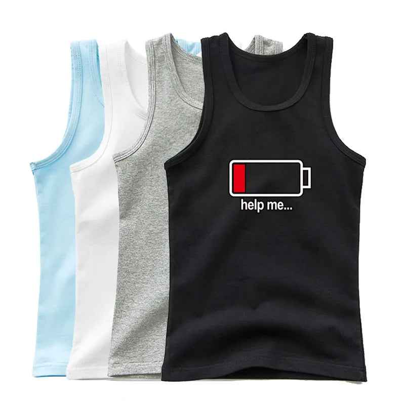 🌞Cool & Comfy Summer Tank Tops for Active Boys – 5 Fun Colours! - ThiGui