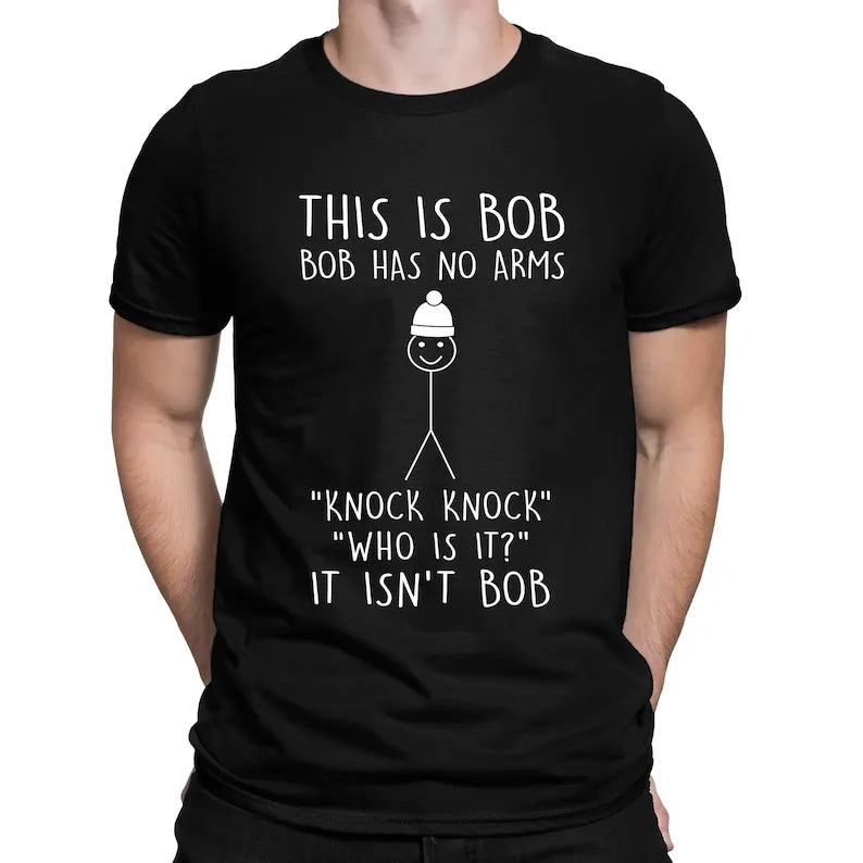 This Is Bob Stickman Joke Tee 😂🎭 Funny Vintage Cotton Graphic Shirt - ThiGui