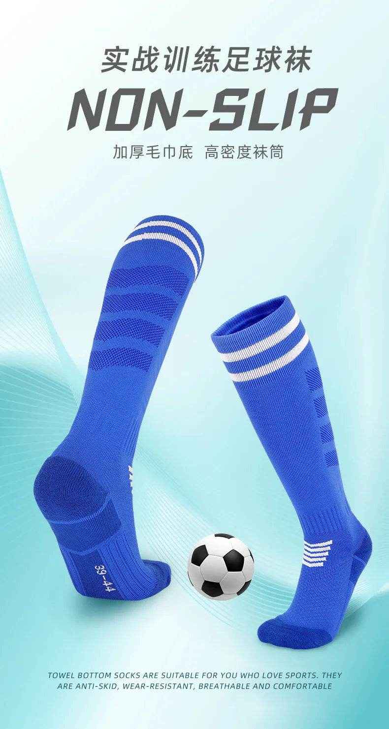 ⚽Comfy Power-Kick Football Socks for Boys – Breathable, Long & Match-Ready! - ThiGui
