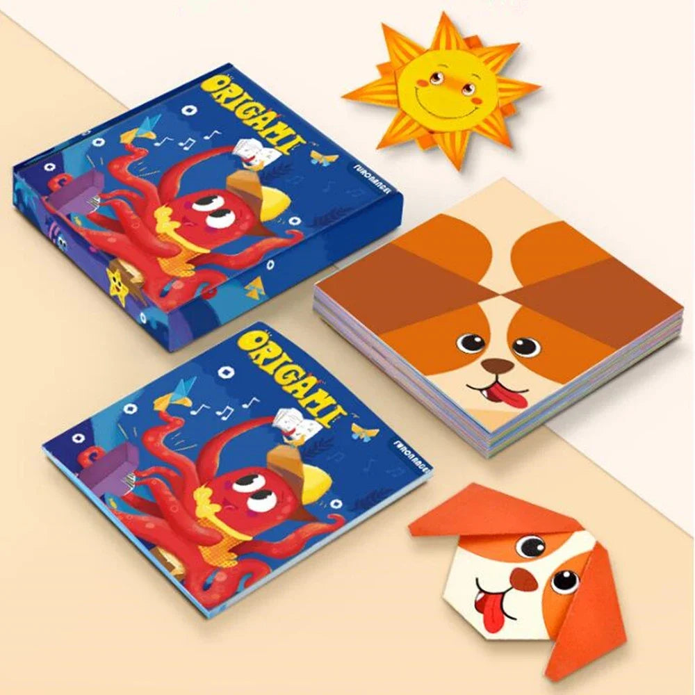 🦁 108-Page Origami Fun Book – Creative Animal Folding for Little Hands! 🧠✂️ - ThiGui