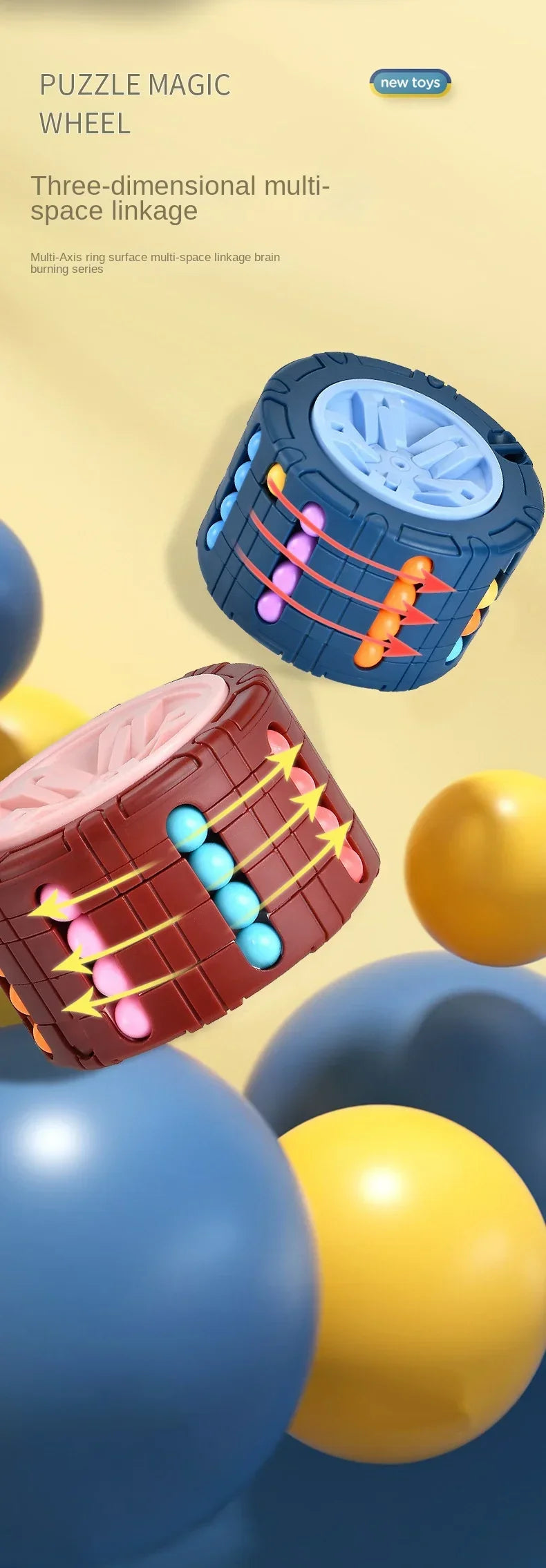 🧠 Magical Bean Cube – Fidget, Learn & Calm Little Hands! ✨🎯 - ThiGui