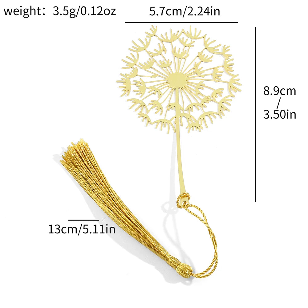 📚🌼 Blooming Thanks! Elegant Brass Flower Bookmarks – A Thoughtful Gift for Teachers 🌿🎁 - ThiGui
