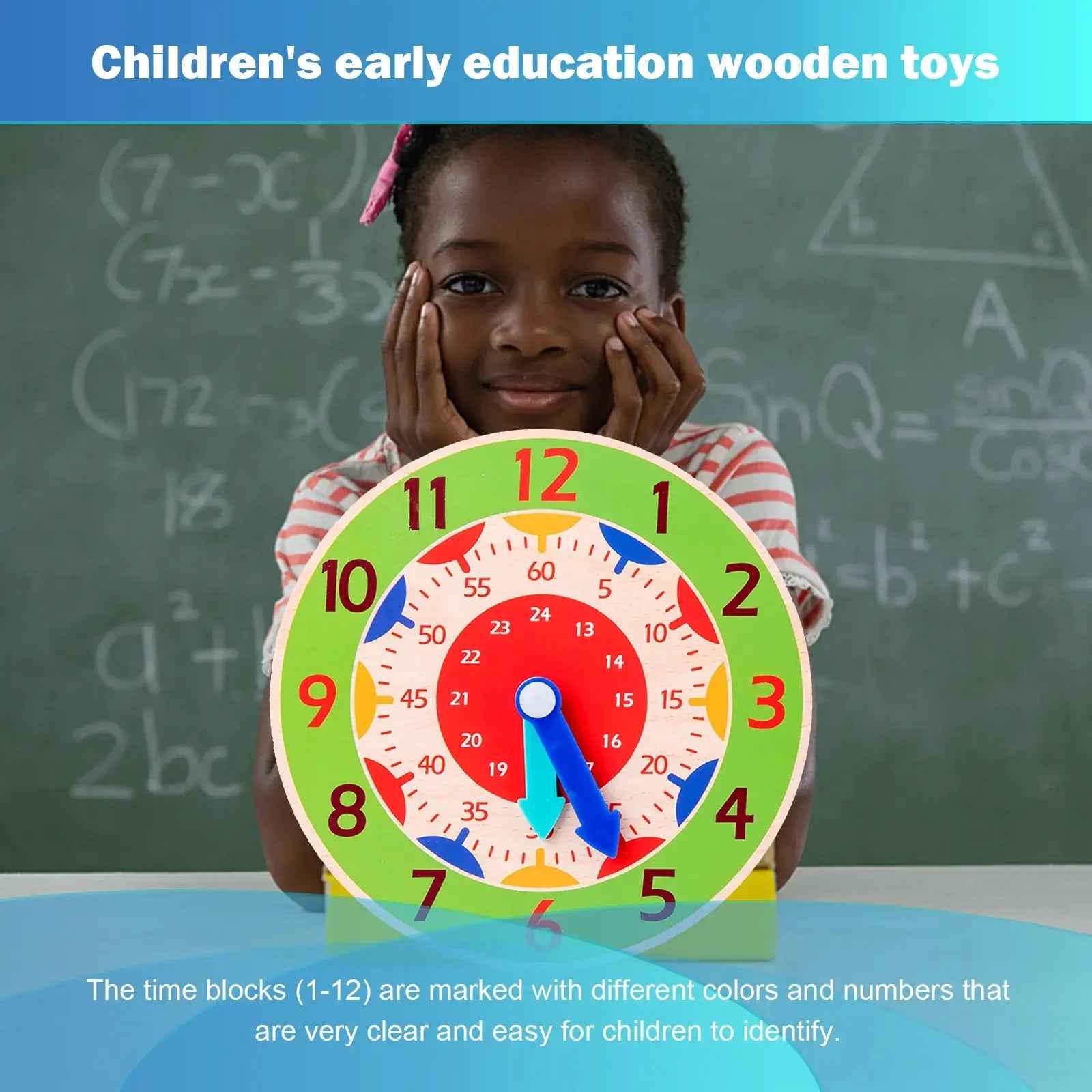 🐸Clever Little Clocks: The Wooden Time-Teaching Toy Every Mum Will Love! - ThiGui