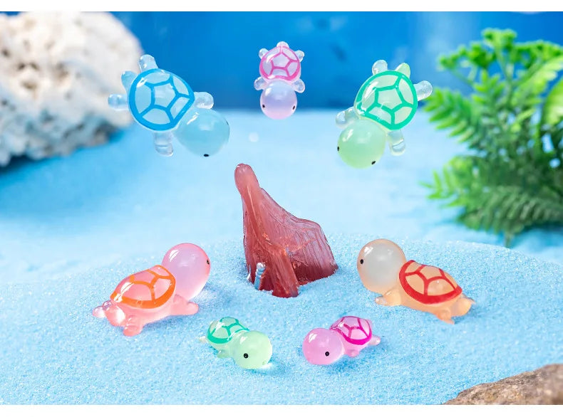🐢🌟 Glowing Mini Turtle Set – 20 Pieces of Pure Magic for Play & Decor! ✨🌈 - ThiGui