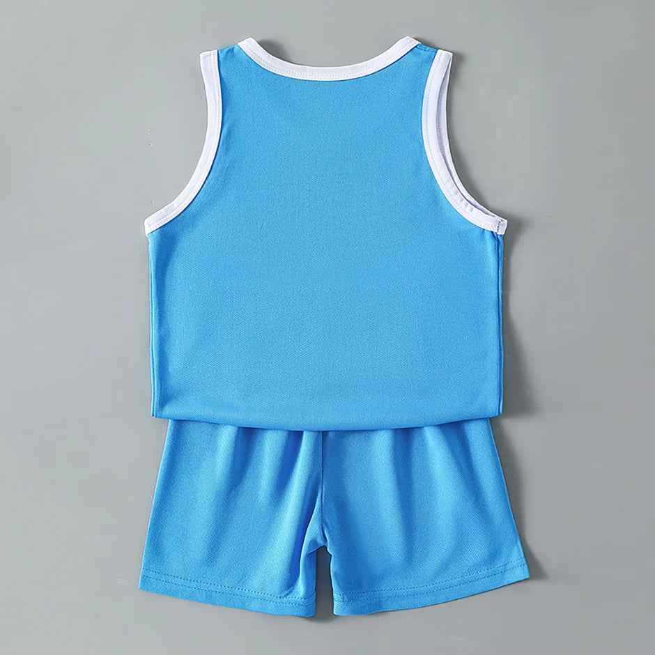 Breezy Summer 2-Piece Set – Quick-Dry Vest & Stretch Shorts for Active Boys on the Go! - ThiGui