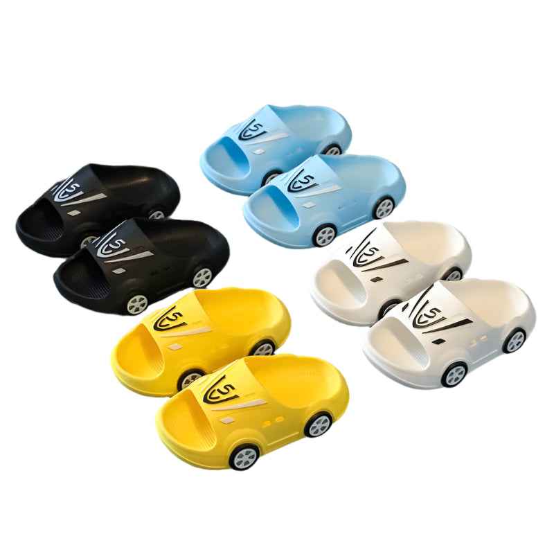 👟Vroom Vroom! Cool Cartoon Car Slippers for Boys – Comfy, Grippy & Super Fun! - ThiGui