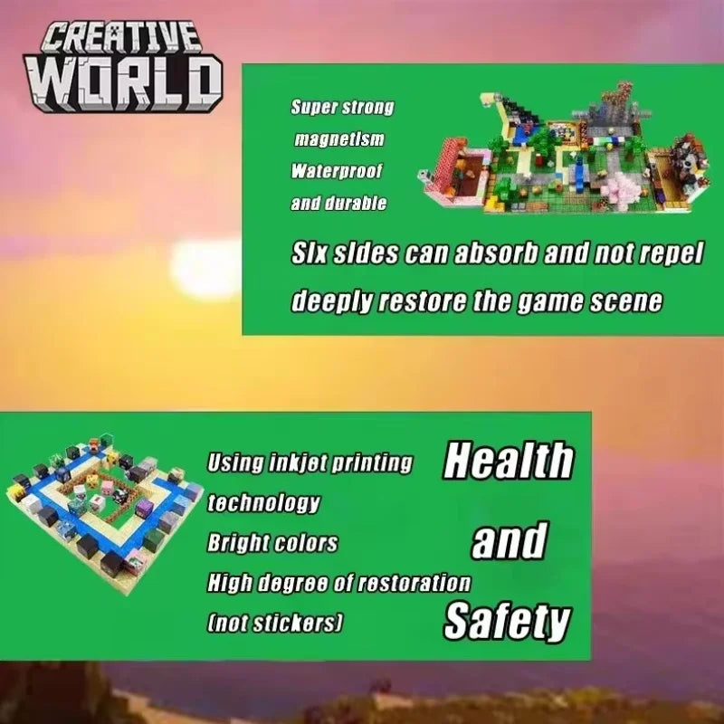 🧲✨ Magnetic Mine World Building Set – Endless Fun for Little Explorers! 🚀🌈 - ThiGui