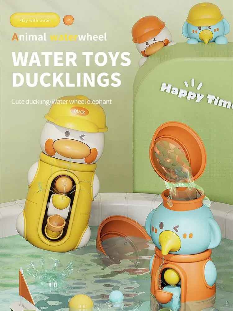 🛁 Duck Waterwheel Bath Toy – Splash, Scoop & Spin with Bathtime’s Cutest Companion! 🐤💦 - ThiGui