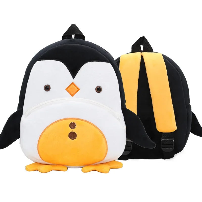 🦁 Cuddly Animal Backpack – Soft Plush Bag for Little Adventures! 🎒💛 - ThiGui
