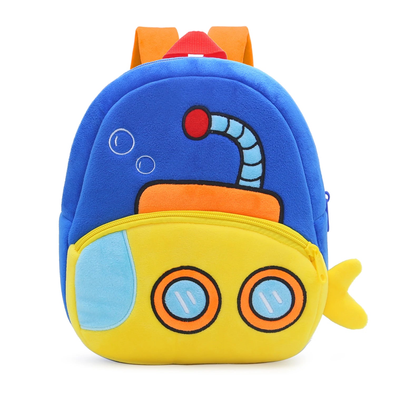 🚧👷‍♂️ Excavator Plush Backpack – Soft & Fun Schoolbag for Tiny Construction Fans! 🎒💛 - ThiGui