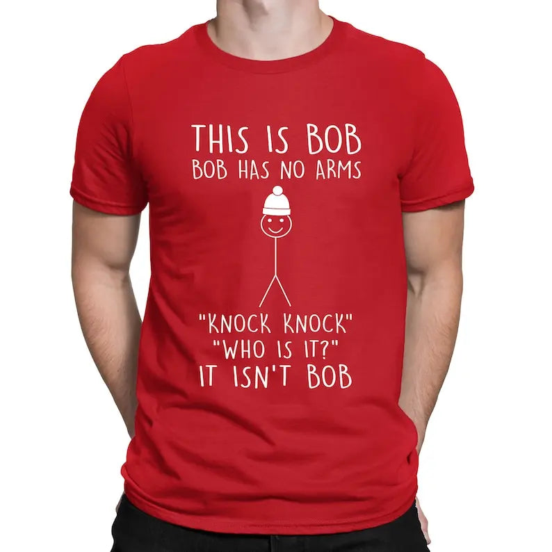 This Is Bob Stickman Joke Tee 😂🎭 Funny Vintage Cotton Graphic Shirt - ThiGui