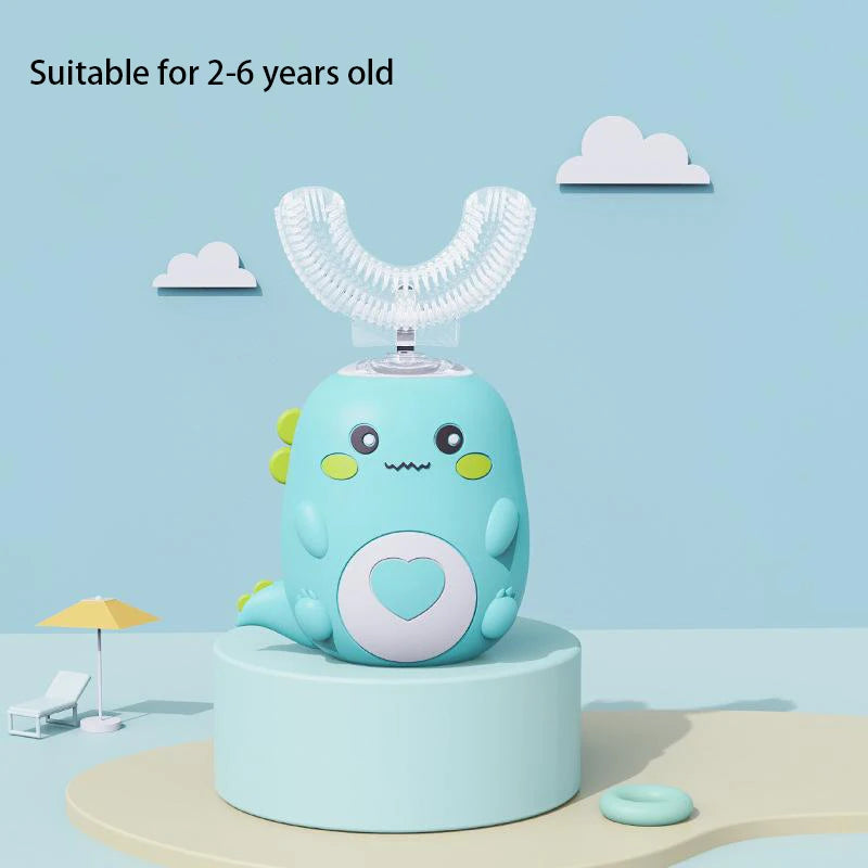 🪥⚡ Smart U-Shaped Electric Toothbrush – 360° Clean & Sonic Magic for Little Smiles! 😁👧👦 - ThiGui