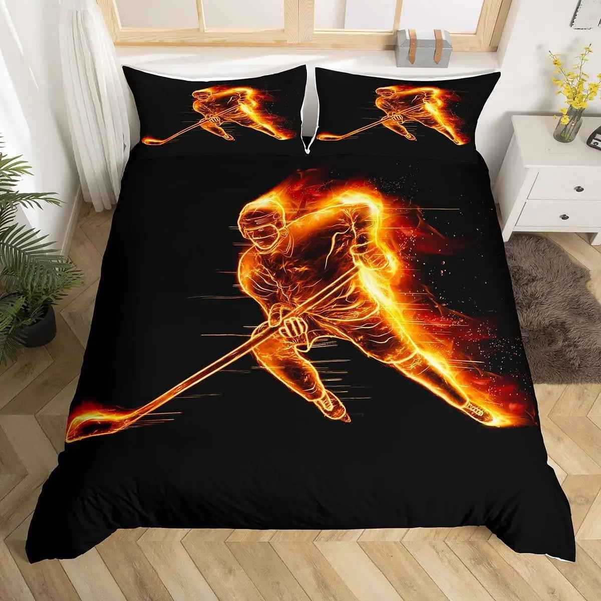 🏒 Ice Hockey Hero Duvet – Cool & Sporty Bedding for Boys Who Love the Game! - ThiGui