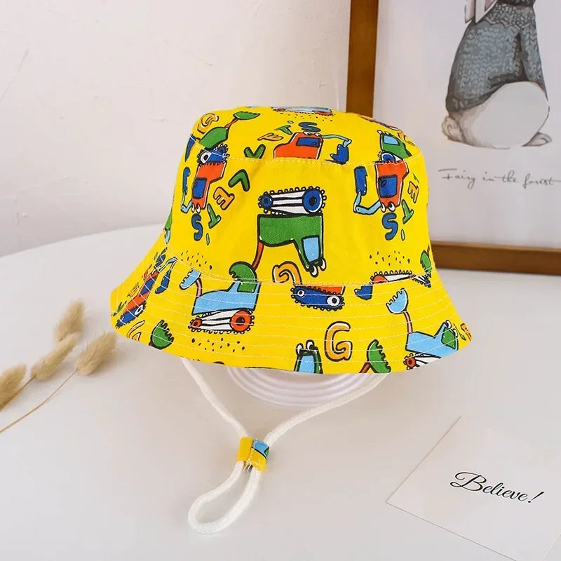 🧢 Cool & Covered! Lightweight Panama Bucket Hat for Babies & Toddlers ☀️🌿 - ThiGui
