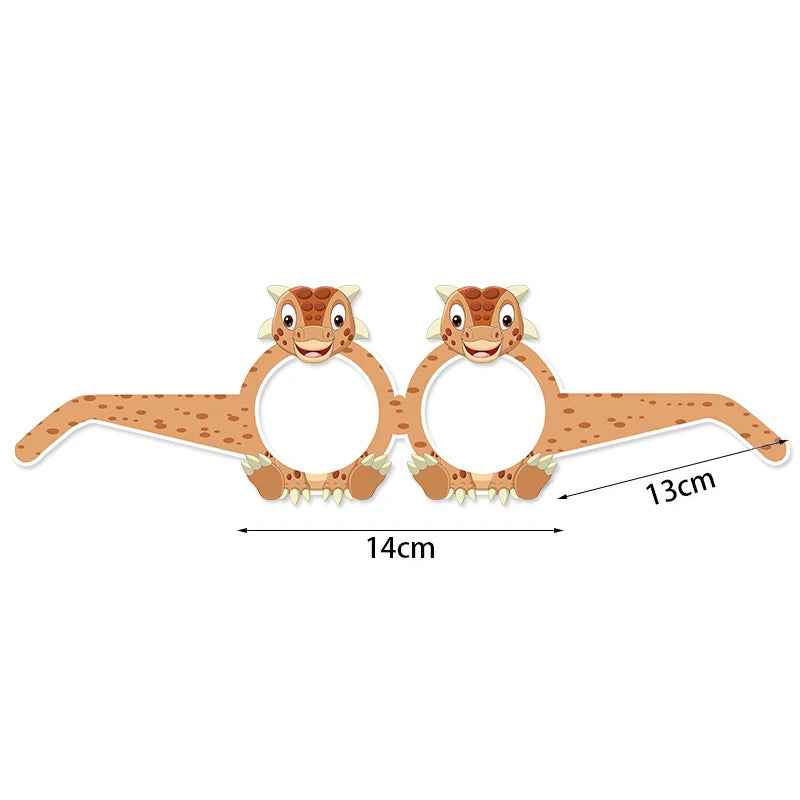 🦖 Dino Birthday Party Set – Hats, Glasses & Giggles for Your Little T-Rex! 🎉🦕 - ThiGui