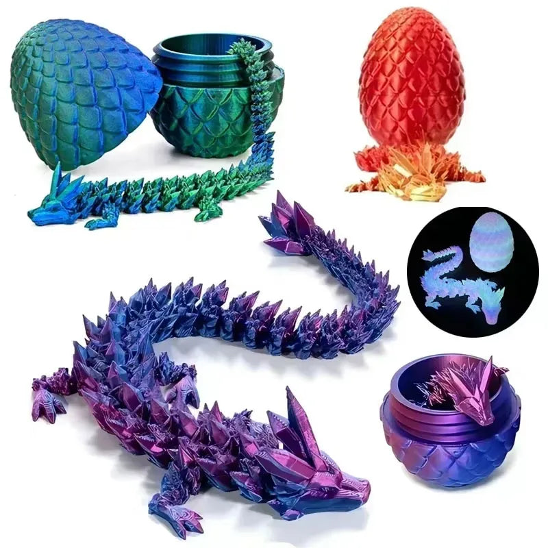🐉✨ 3D Dragon Egg Surprise – Magical Movable Dragon Toy for Creative Kids! ✨🐉 - ThiGui