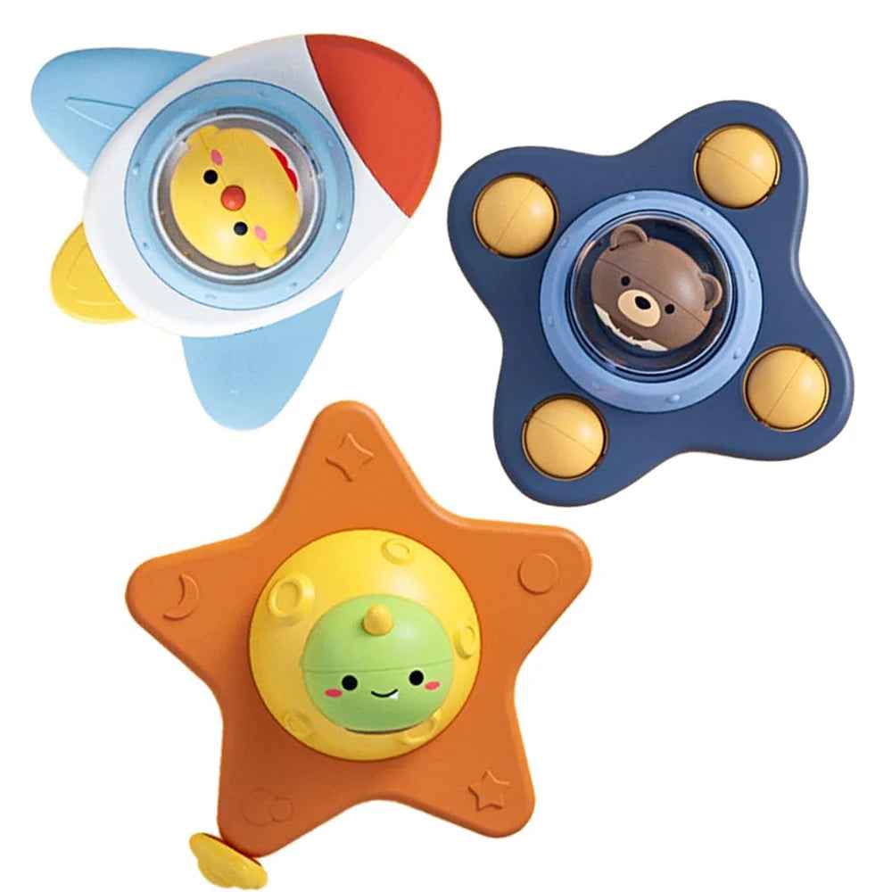 🌀 Stick, Spin & Smile – Suction Spinner Toy for Busy Little Hands! 🌈👶 - ThiGui
