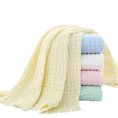 🌿 Soft as a Cloud – Pure Cotton Bubble Muslin Blanket for Snuggly Little Ones 👶🛏️ - ThiGui