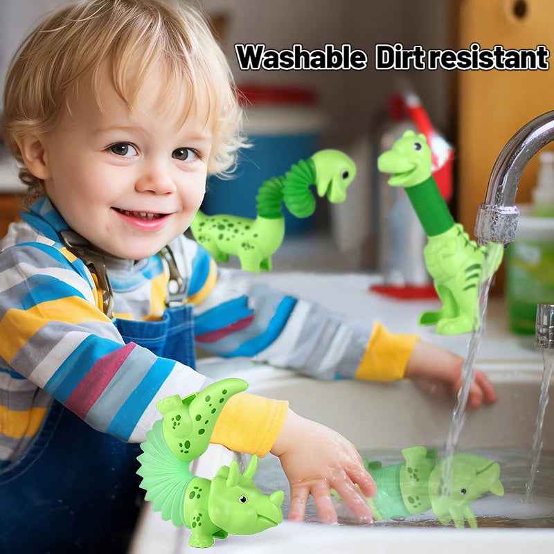 🦖Dinosaur Pop Tube Toys – Stretch, Bend, and Roar with Fun Sensory Play! - ThiGui