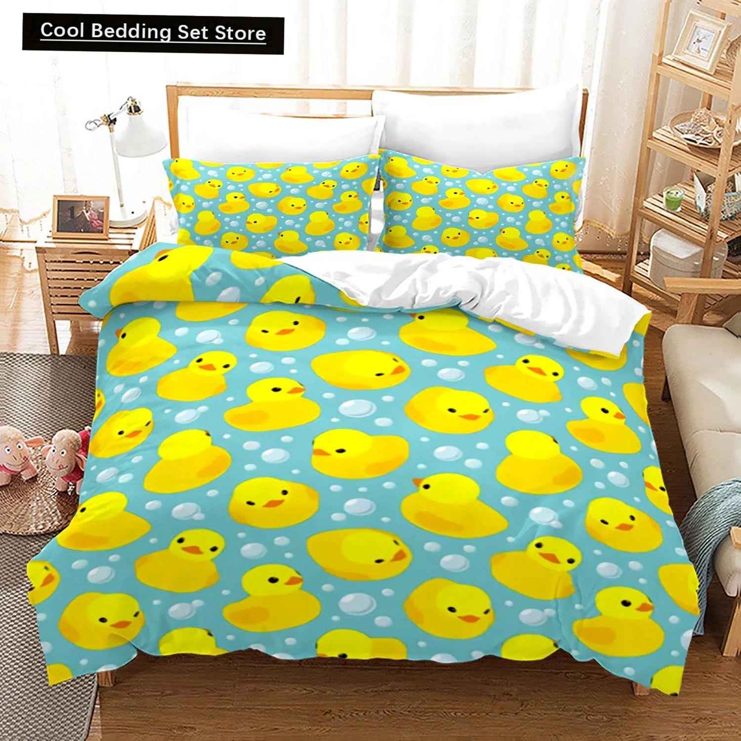 💛Adorable Yellow Duck Bedding Set for Kids & Grown-Ups! - ThiGui