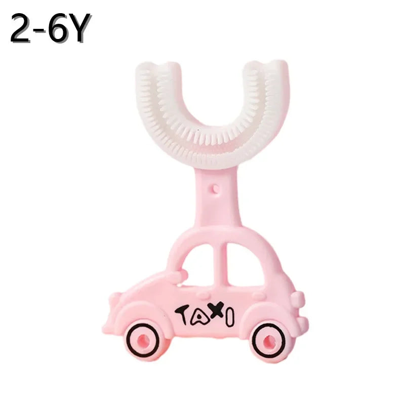 🪥🧸 360° U-Shaped Cartoon Toothbrush – Gentle, Fun & Perfect for Little Smiles! 🌟👶 - ThiGui